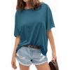 imageTARSE Plus Size Tshirts for Women Oversized Loose Fit Thick Baggy Tunic Shirts