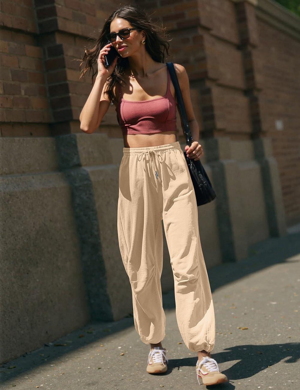 image:imageTARSE Sweatpants for Women Cinch Bottom Baggy Athletic Joggers Lounge Pants with Pockets
