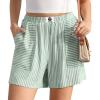 Light Green White Stripes